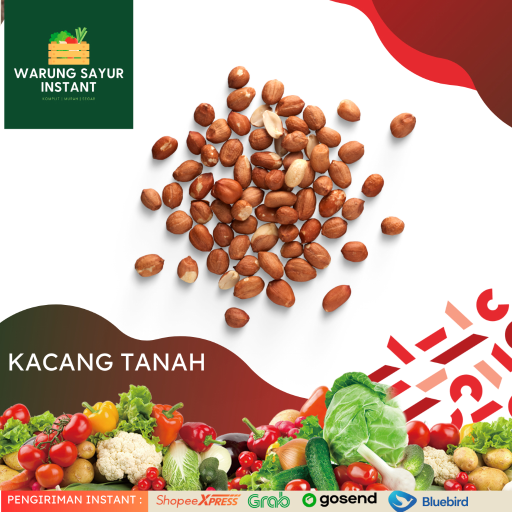 

Kacang tanah Kupas 250 gram | Warung sayur instant