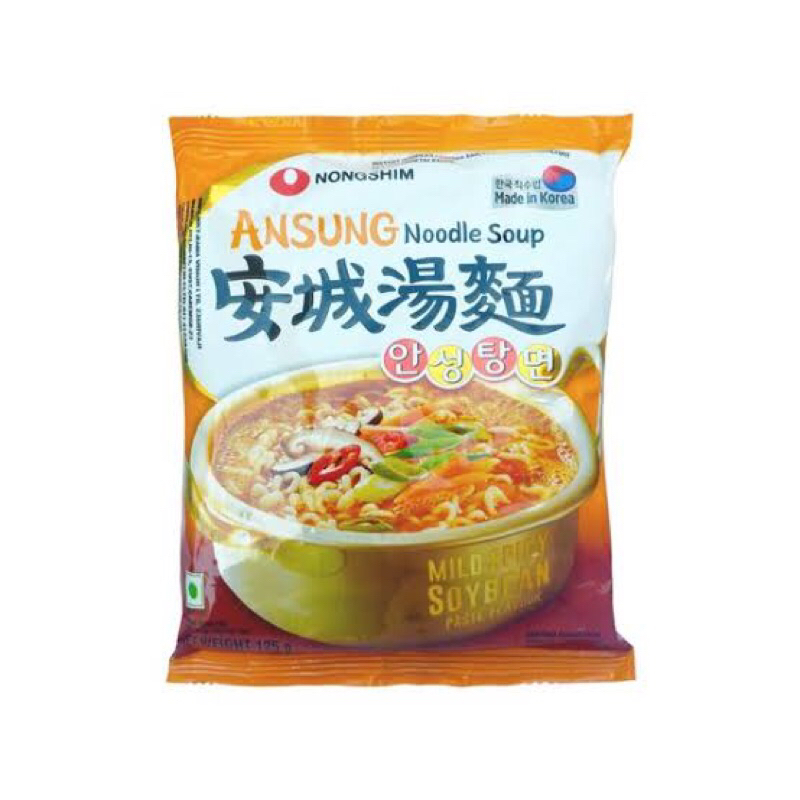 

Nongshim Ansung Noodle Soup Mild Spicy Soybean 125gr