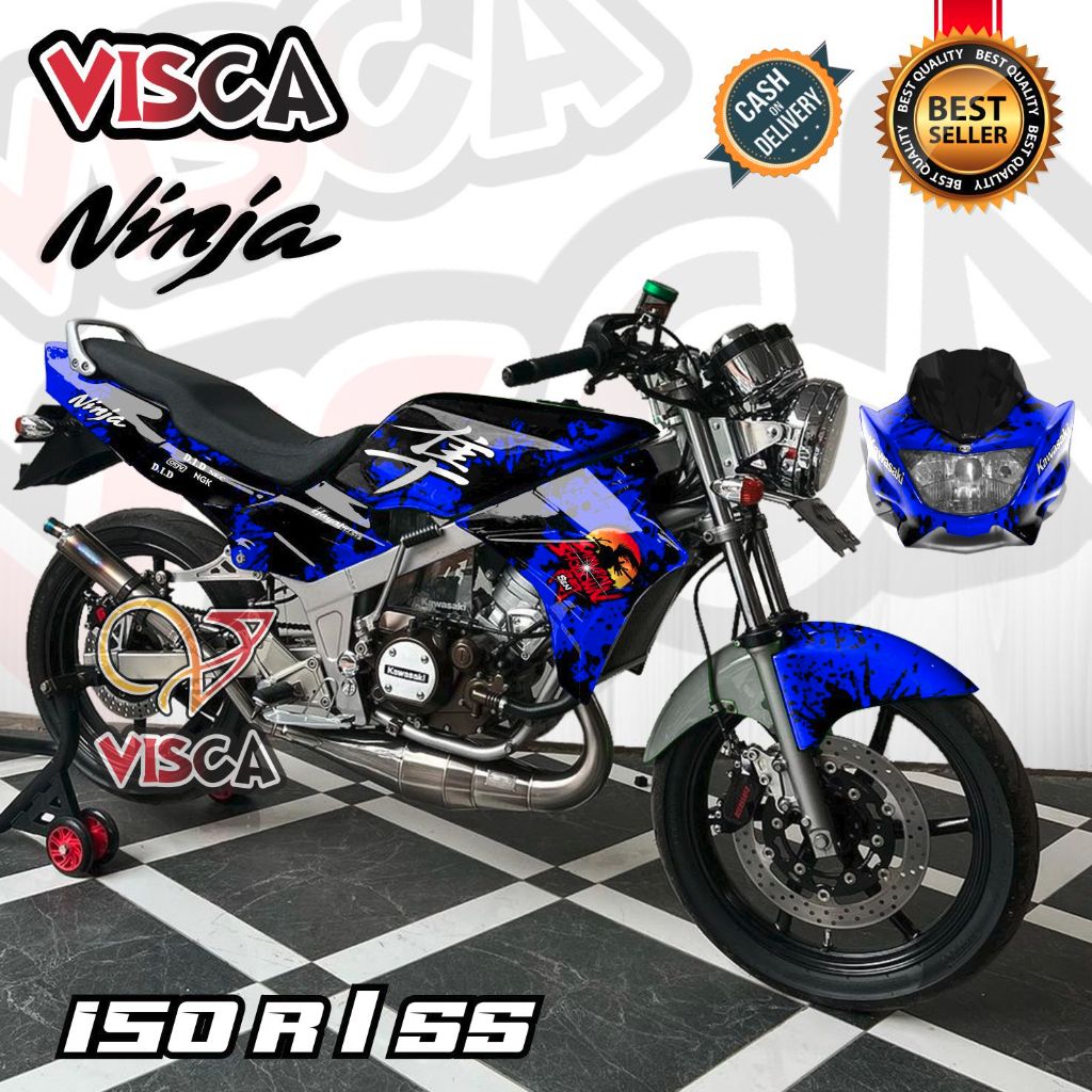 Decal Ninja R 150 SS Old Full Body Stiker Ninja 150 R Full Body Striping Ninja SS Old HAYABUSA