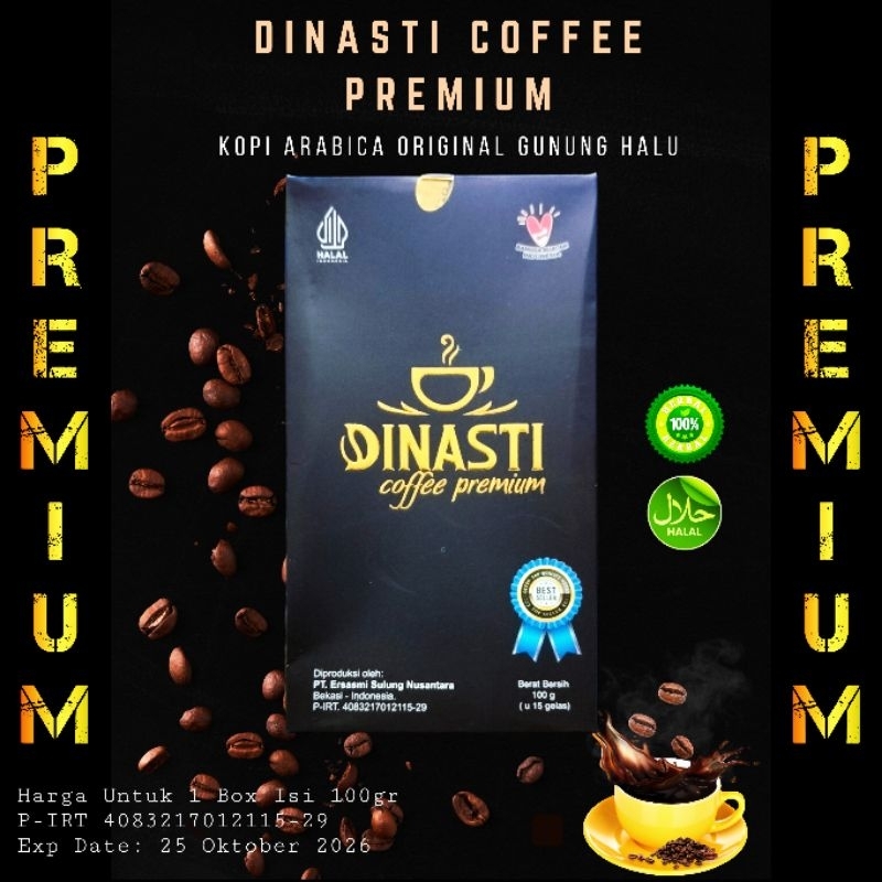 

KOPI ARABICA DINASTI COFFEE PREMIUM 1 BOX ISI 100ML KOPI ARABIKA ORIGINAL GUNUNG HALU