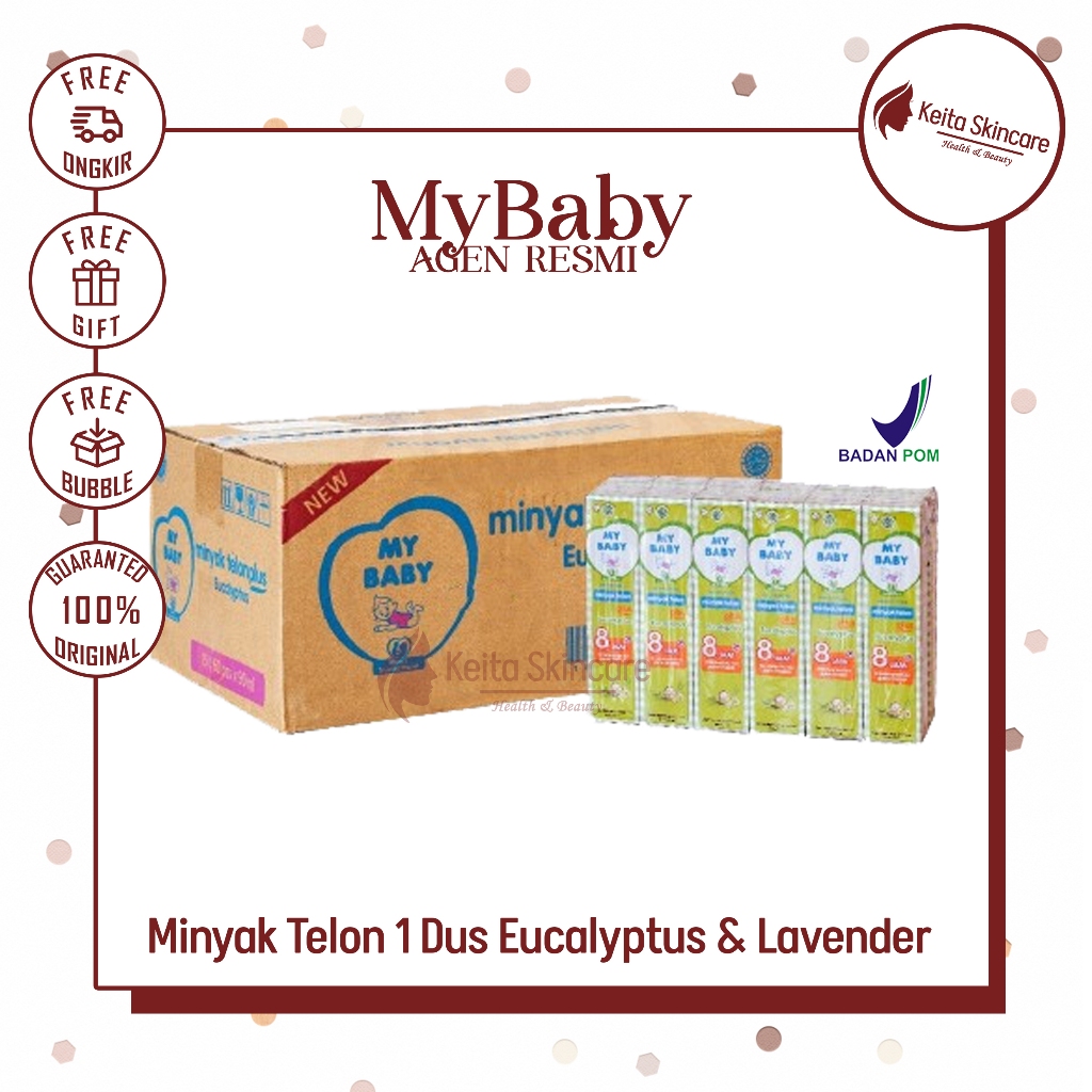 My Baby Minyak Telon Plus 1 DUS 150ml 90ml 60ml 30ml Eucalyptus Lavender