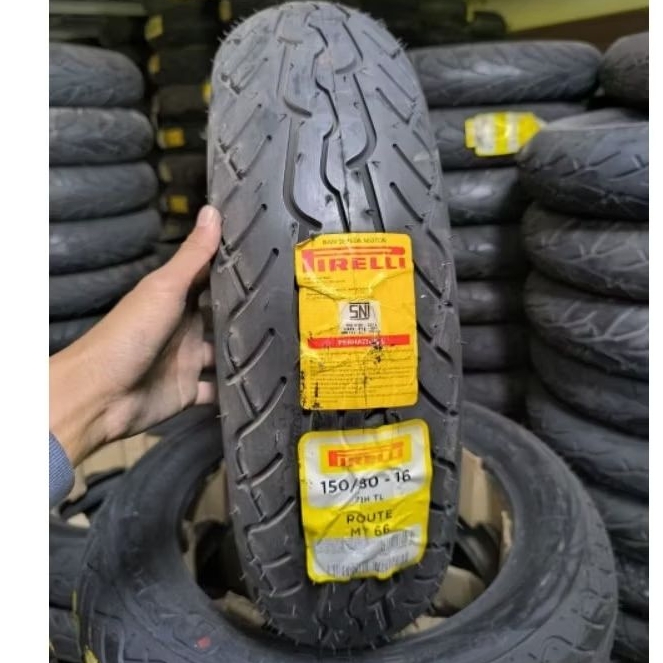 BAN PIRELLI 150/80-16 MT66 ROUTE TUBELESS 150 80 RING 16 CUCI GUDANG BARU STOK LAMA