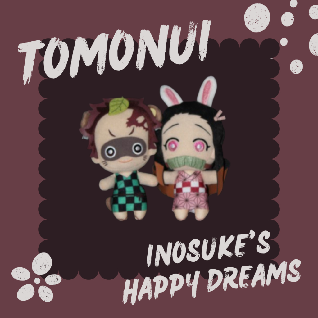 Boneka Tomonui Inosuke's Happy Dreams Set - Tanjiro Kamado - Nezuko Kamado