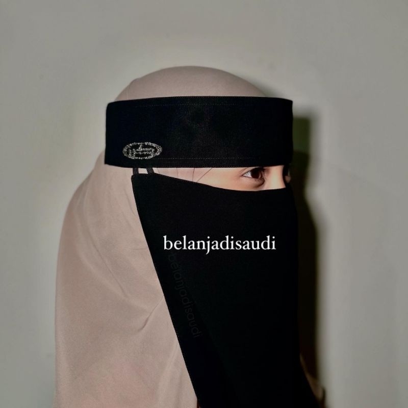 NIQAB PLAT CANTIK/niqab karaz/karaz/originalkaraz/niqab/niqab brand saudi/cadar/cadar saudi/veil/pen