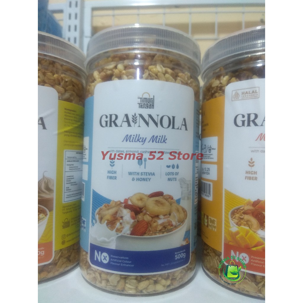 

Grainnola Milky Milk 500Gr Timur Tengah Granola Sereal Makanan Cemilan Sehat