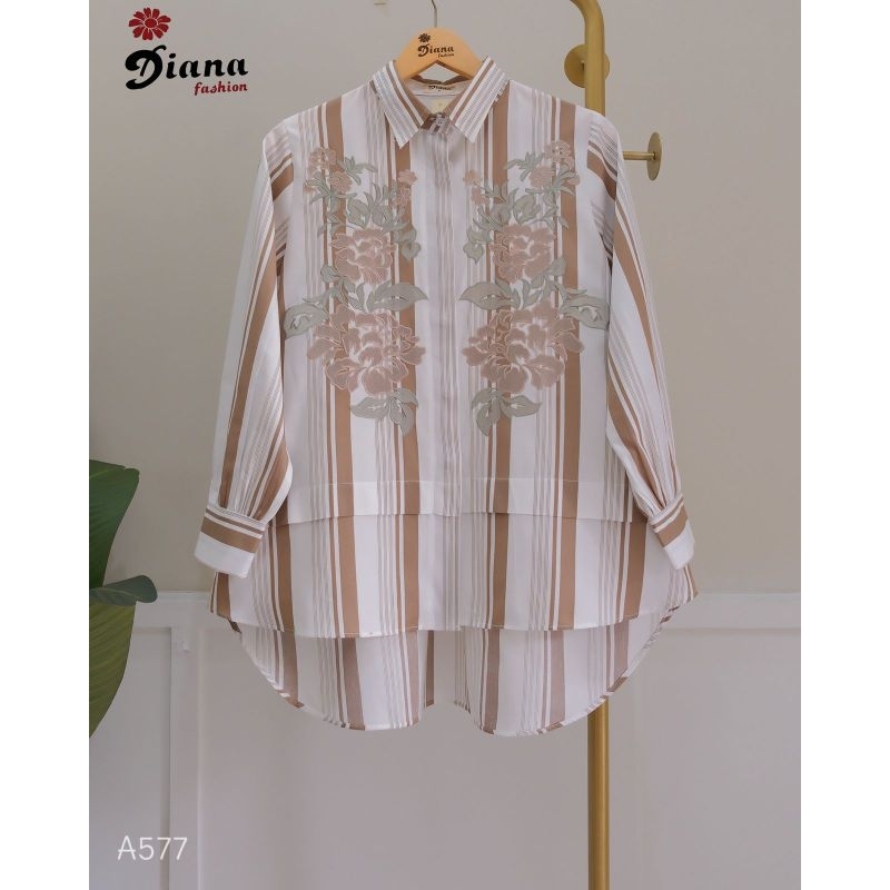BLOUSE KEMEJA BORDIR SALUR KATUN JEPANG IMPORT | KEMEJA PANJANG WANITA | ATASAN WANITA BEST SELLER