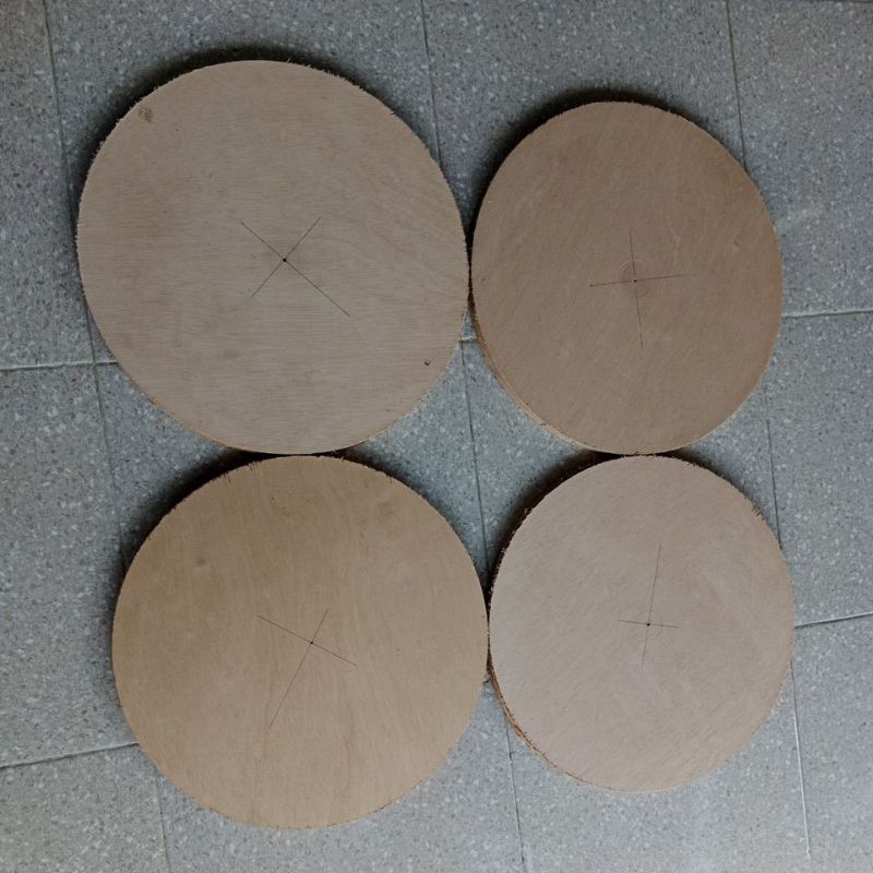 triplek bulat tebal 18mm diameter 41