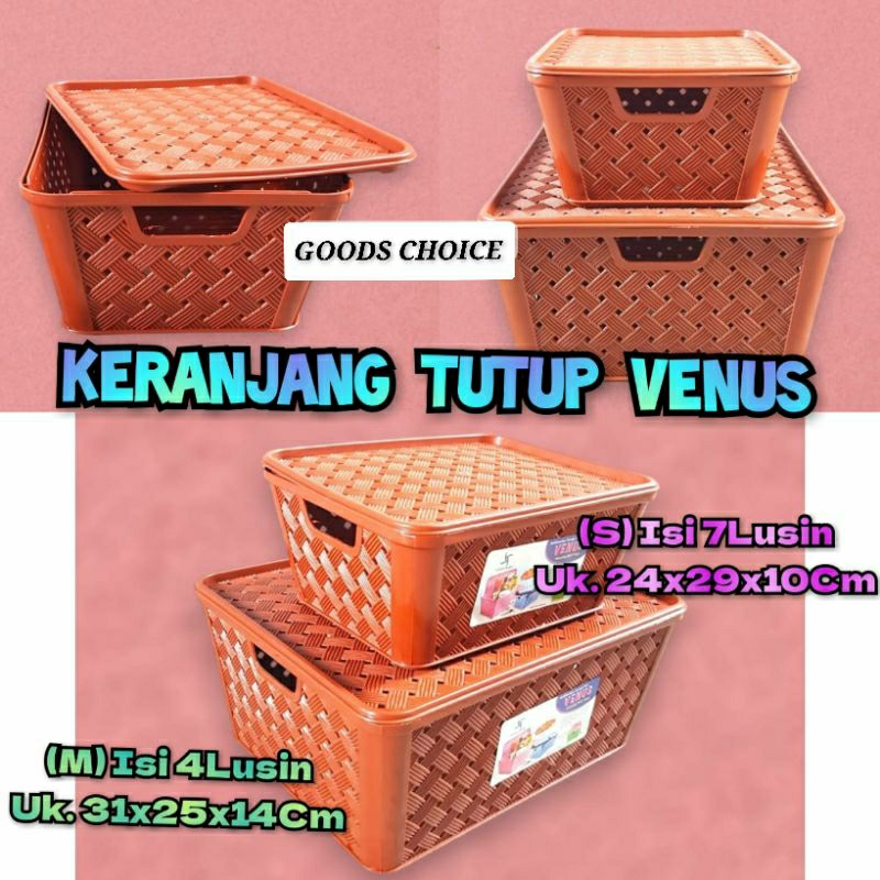 Keranjang Tutup Venus / Keranjang plastik serbaguna