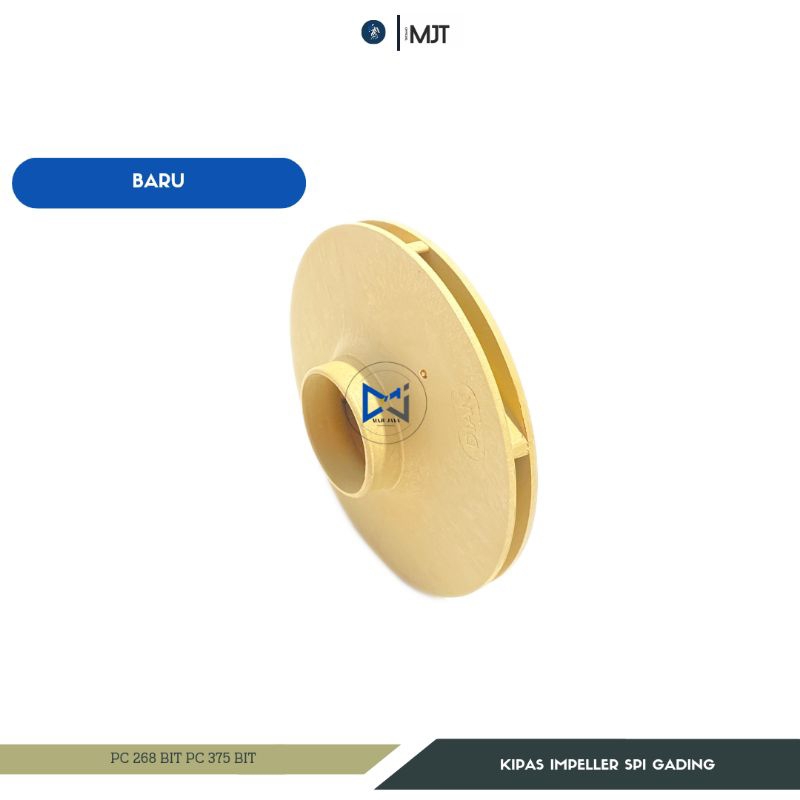 SPAREPART KIPAS IMPELLER POMPA AIR MODIFIKASI / JET PUMP SHIMIZU PC 260 BIT - PC 375 BIT
