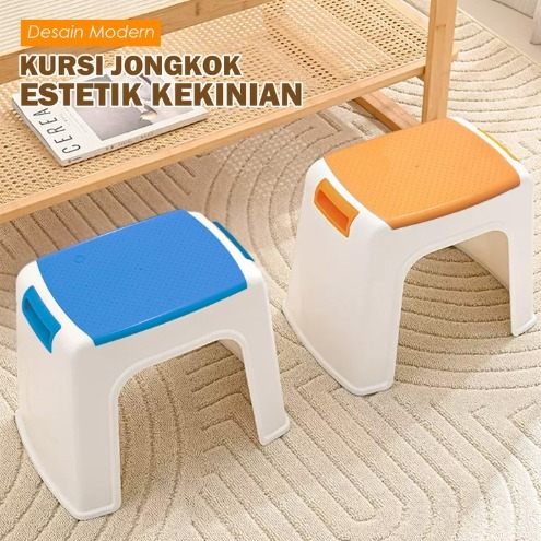COD Kursi Jongkok Plastik Kuat Bangku Pendek Anak & Dewasa Ngaji Cuci Nyuci Baju Santai Kokoh (A02B)
