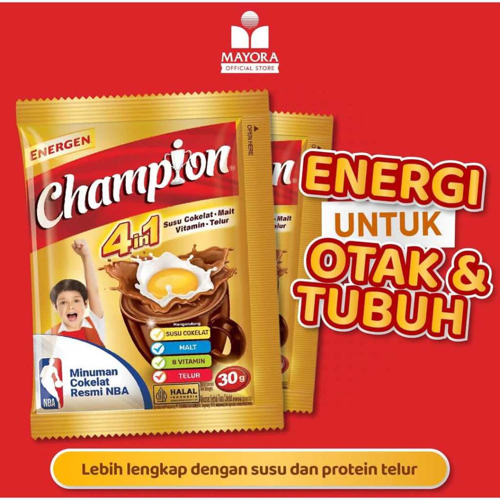 

CHAMPION - ENERGEN CHAMPION RENCENG PROMO 10 GRATIS 1 PCS