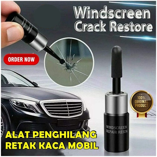 Alat reparasi kaca mobil retak windscreen repair resin alat penghilang retak kaca mobil lem perbaika