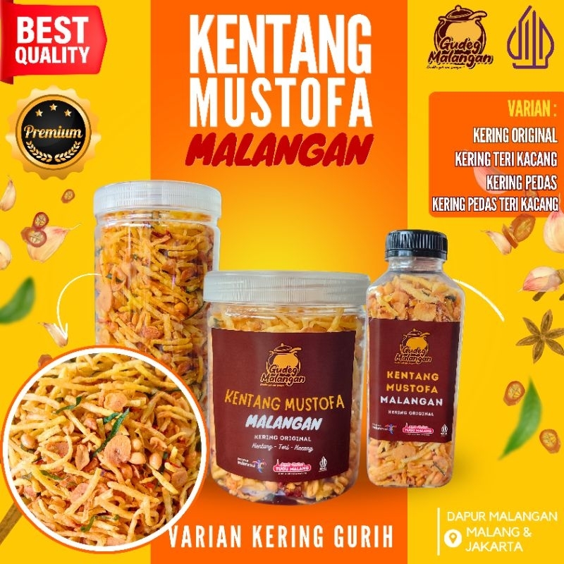 

[NEW] Kering Kentang Gurih Premium/ Kentang Mustofa Malangan , BUY 1 GET FREE MINI PACK KENTANG MUSTOFA - PROMO OPENING