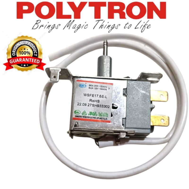 THERMOSTAT TERMOSTAT PENGATUR SUHU KULKAS POLYTRON 1 PINTU ORIGINAL