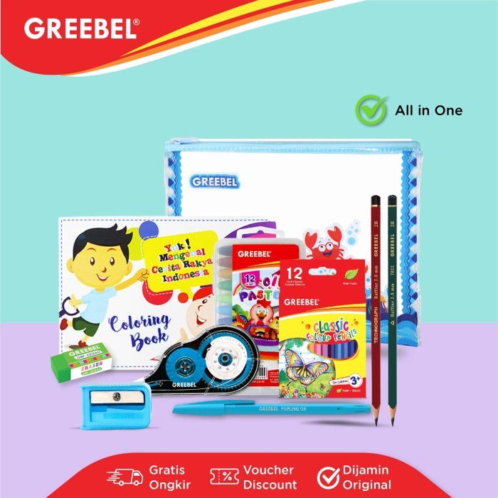 

TERBARU - Paket Alat Tulis Tempat Pensil / Stationery Set 720T / Bingkisan Hampers Ulang Tahun Anak Hadiah Lomba ..