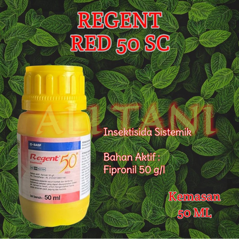 Regent 50SC Red Insektisida Sistemik Plus ZPT Obat Hama Serangga Tanaman Hias Bunga Buah Sayuran