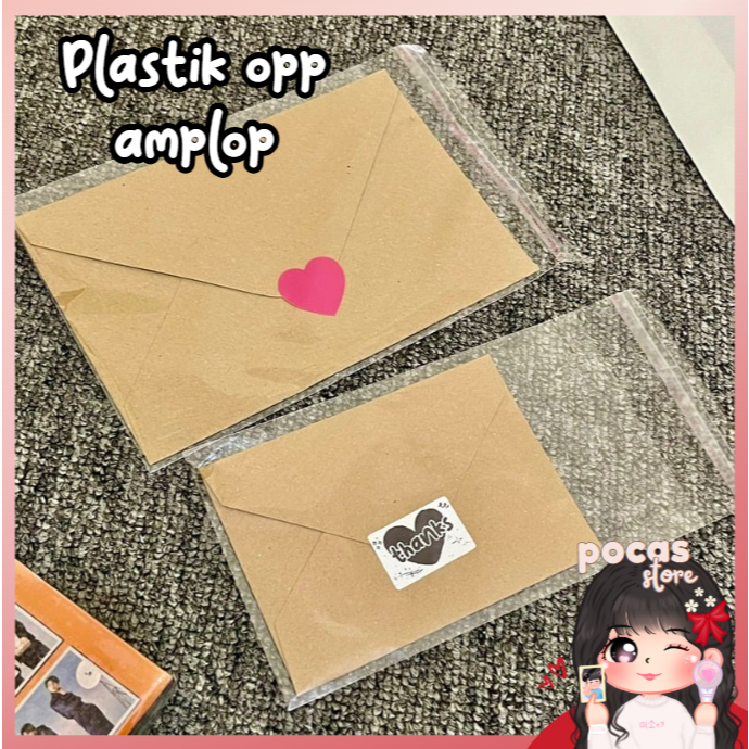 

[PS] AMPLOP PLASTIK OPP PACKING PHOTOCARD KPOP MURAH SATUAN SHARING PC AESTETHIC PACKAGING MACAM MACAM UKURAN