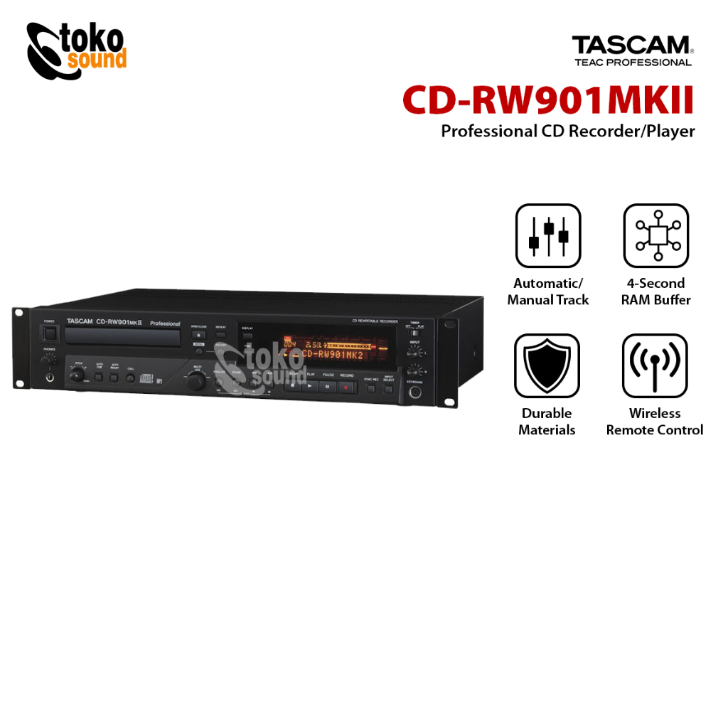 Tascam CD-RW900 MKII (CD Rewritable Recorder/Player)