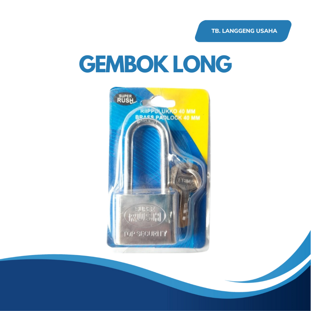 LU GEMBOK SUPER RUSH PADLOCK 60MM GEMBOK BELLUCCI Handle Kunci Pintu Rumah Minimalis Kamar Mandi Kup