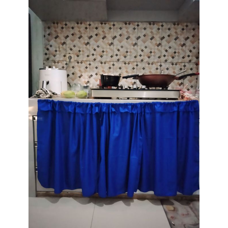 gorden kolong dapur minimalis/gorden kolong dapur aesthetic