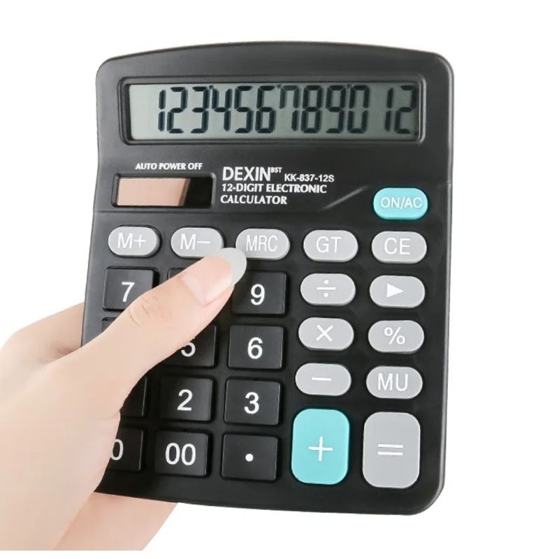 

Kalkulator Elektronik Solar Calculator 12 Digit - KK-837-12S - Black