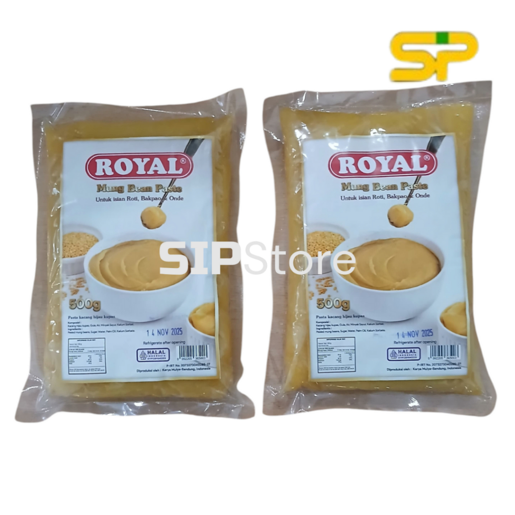 

Selai Kacang Hijau Kupas "ROYAL" @500gr / Selai Kacang Hijau Kupas @500gr / Mungbean paste 500gr