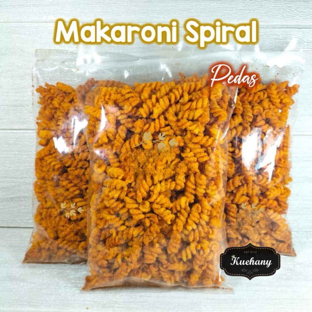 

MAKARONI SPIRAL PEDES 250GR / MAKARONI ULIR / MACARONI SPIRAL / MAKARONI KILOAN