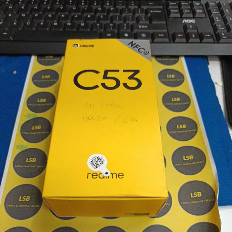 DUS BOX HANDPHONE  REALME C53 ORIGINAL BEKAS