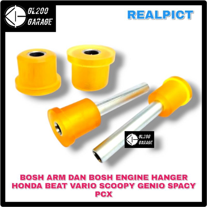 BOSH ARM DAN BOSH ENGINE HANGER HONDA BEAT FI NEW BEAT STREET POP SCOOPY ESP VARIO 110 125 150 PCX S
