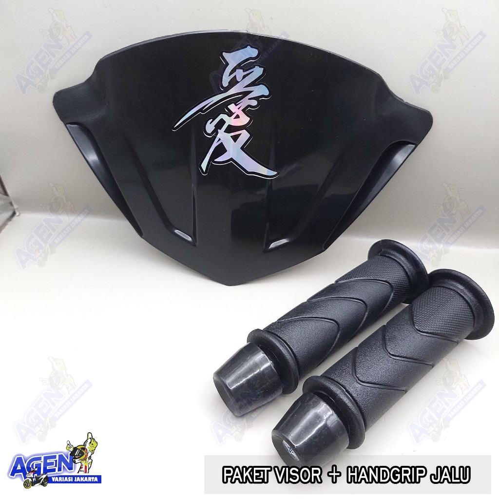 Promo Visor Beat Karbu FREE double tape + handgrip jalu stang beat carbu