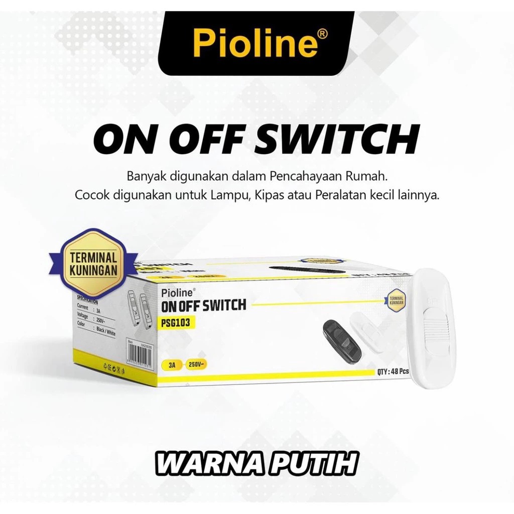 Saklar Gantung Geser PIOLINE Sakelar Gantung On Off