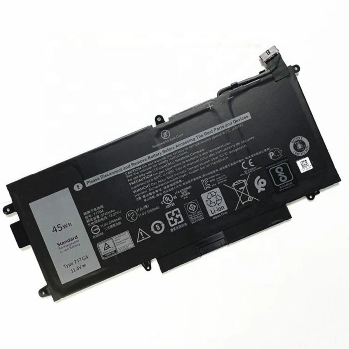 Baterai laptop Latitude 12 5289 7280 7389 7390 2 in 1 71tg4 cfx97 5289 Latitude 7280 Latitude 7389 L