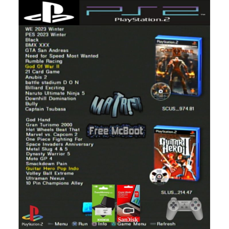 Paket Isi Game PS2 - Flashdisk Full Game Ps2