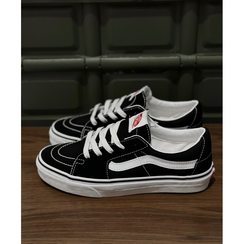VANS SK8 LOW BLACK WHITE