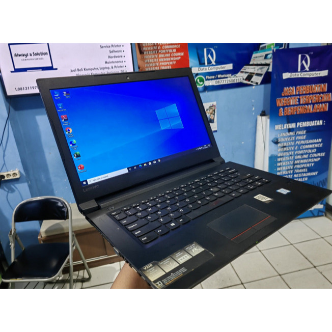 Laptop Lenovo V310-14ISK Hitam dengan Webcam 720p dan Fingerprint