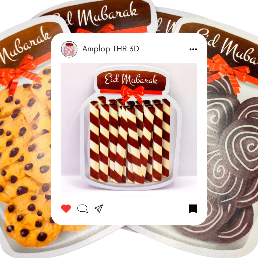 

Amplop THR 3D Depan Belakang Bentuk Toples Kue Lebaran isi 12 Pcs
