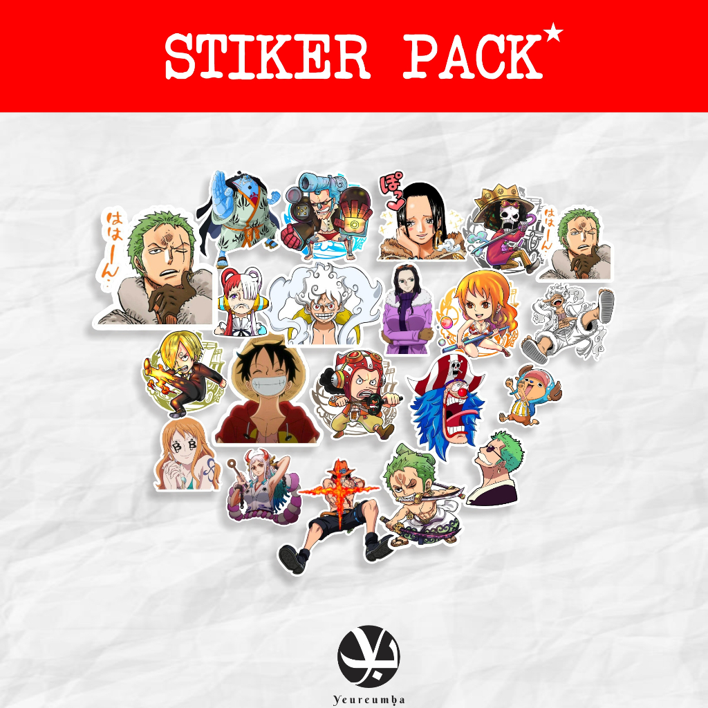 

Stiker Sticker Pack Tema Onepiece Stiker Thumbler Stiker Laptop Stiker Helm Stiker Motor Anti Air