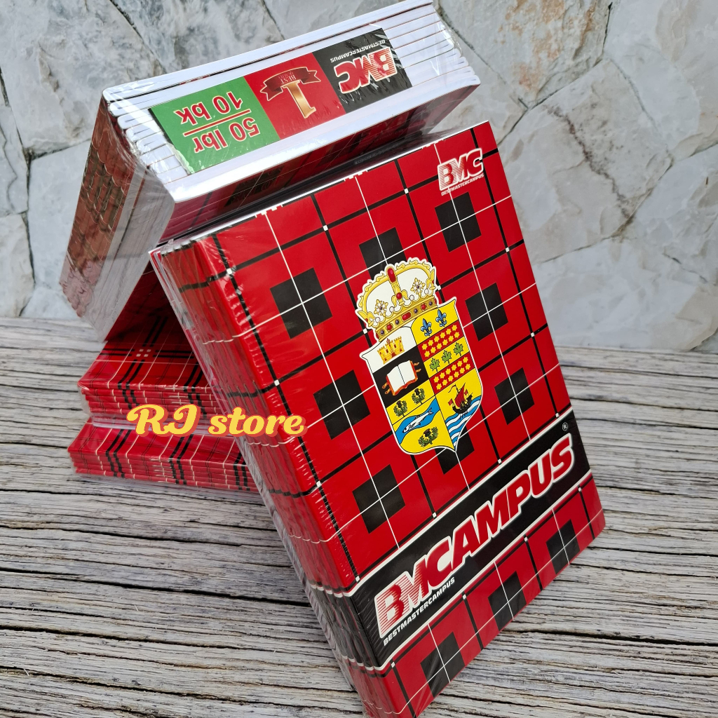 

BUKU TULIS BMCAMPUS BOXY 50 LEMBAR - BMC 50 LEMBAR 1 PAK ISI 10 PCS BUKU