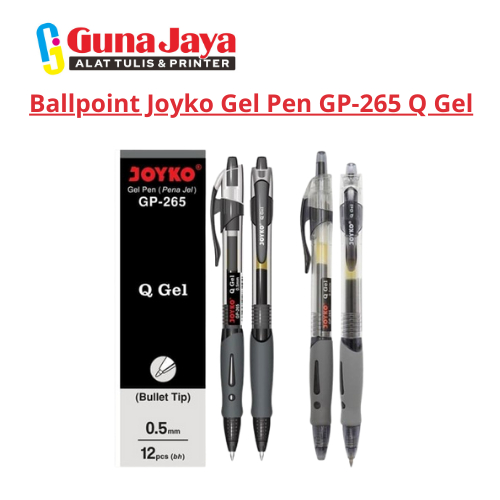 

Ballpoint Joyko Gel Pen GP-265 Q Gel - Pulpen Gel Joyko 0.5mm Tinta Halus dan Nyaman