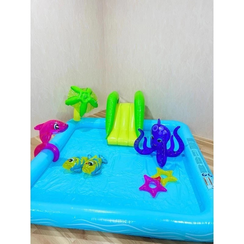 Kolam Renang Anak Bestway 53052 Perosotan Fantastic Aquarium Play Pool / Kolam Anak kolam renang ana