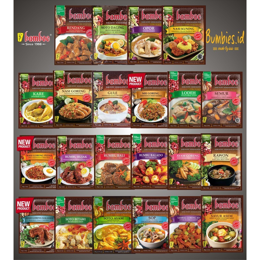 

BAMBOE Bumbu Dapur Masak Instant 54g