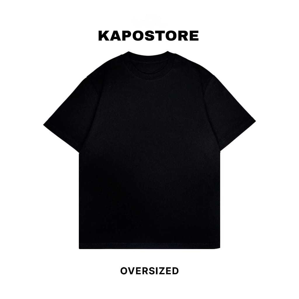 KAOS OVERSIZE HITAM COTTON COMBED 20s