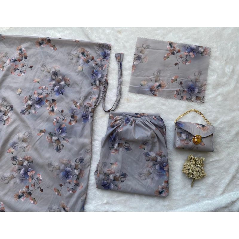 Mukena Parasut Korea Premium Motif