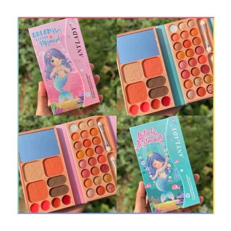 TERBARUEYESHADOW PALET MAKE UP LENGKAP MERMAID NO.8636G