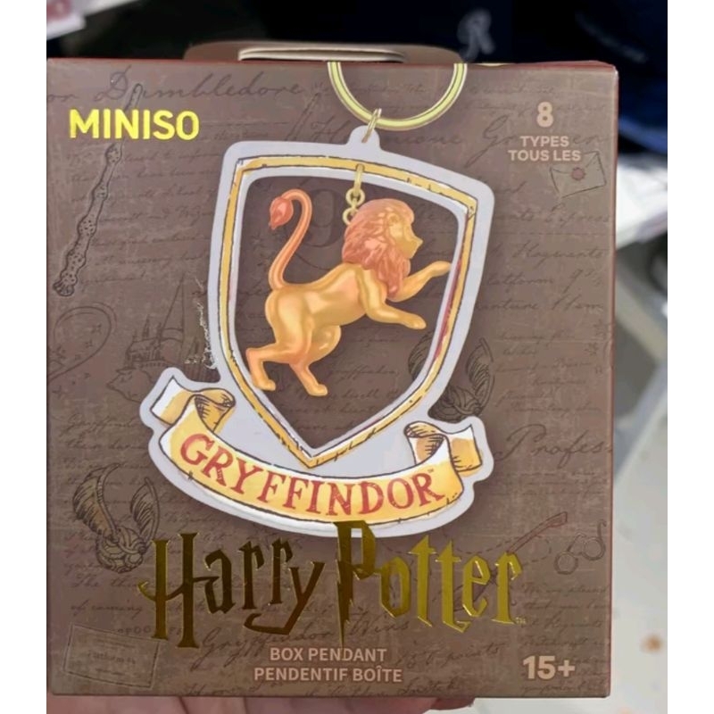 mystery box pendant acrylic keychain miniso x harry potter