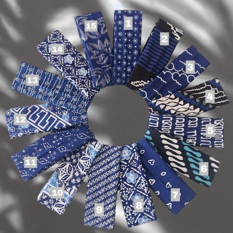 KODE F33E KAIN BATIK CAP GARUTAN WARNA NAVY BIRU DONGKER NAVI 2x1 meter