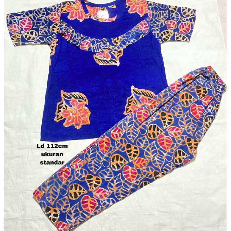 KODE B83V ONE SET REMPEL BATIK setelan sanan by pincuran mas setelan dewasa wanitasetelan batik dewa