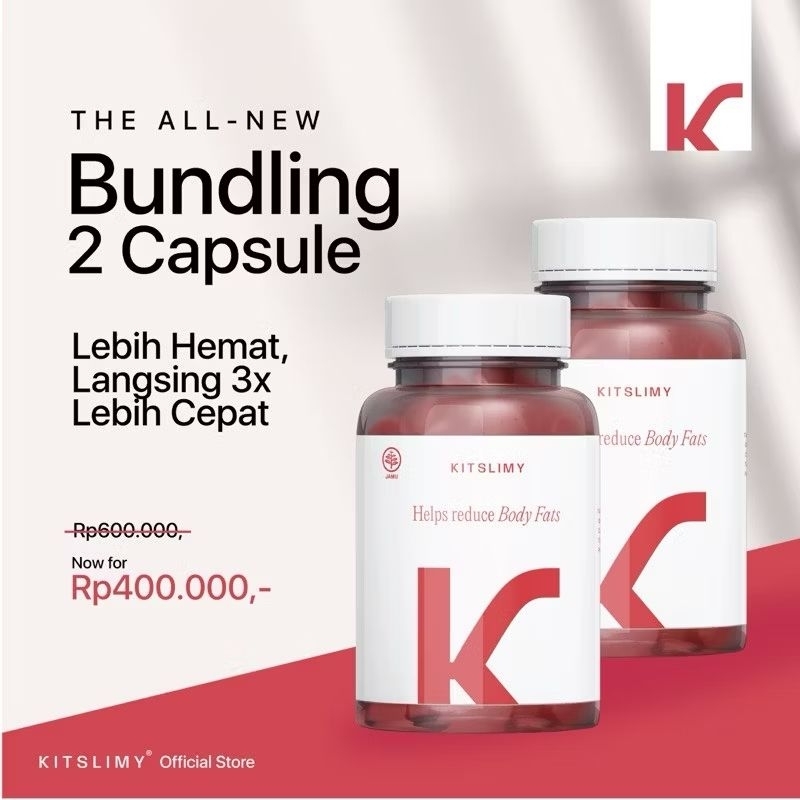Kitslimy Paket Hemat | 2 Botol Capsule Kitslimy