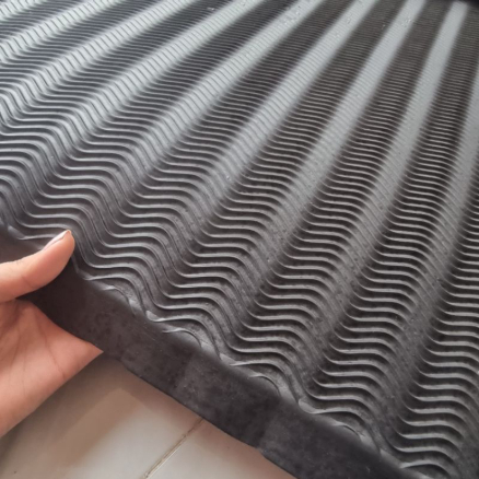 Spon Eva Motif GERIGI Lembaran 125X220 - Busa Ati Motif Garis Gelombang - Spons Ati Polos