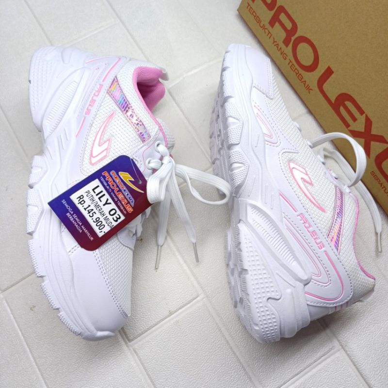 Sepatu snekers New Era cewek putih